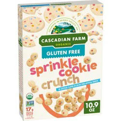 Cascadian Farm Organic Sprinkle Cookie Crunch Cereal, Gluten Free, Whole Grain, 10.9 oz