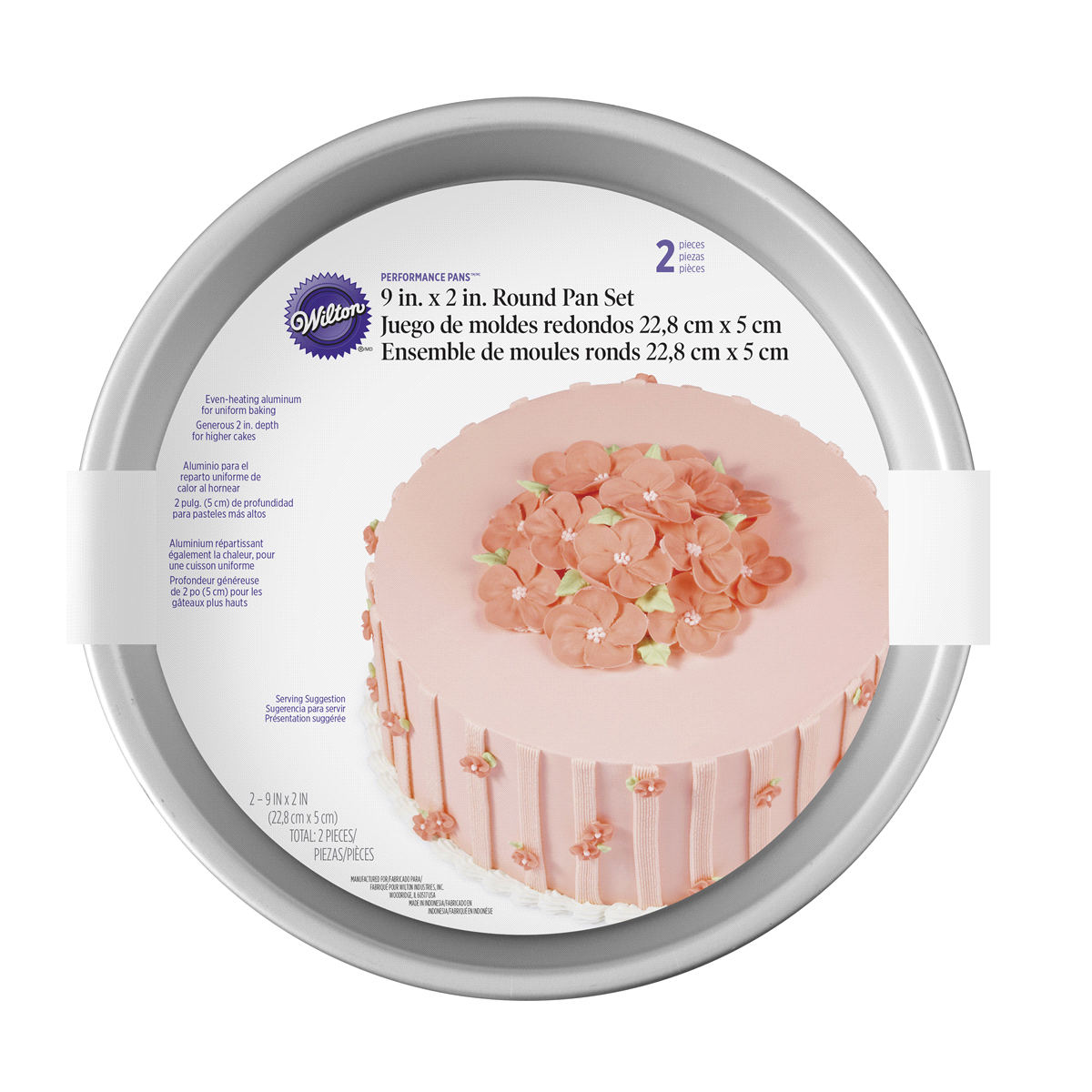 slide 1 of 29, Wilton Performance Pans Round Pan Set 1 Set, 2 ct; 9 in