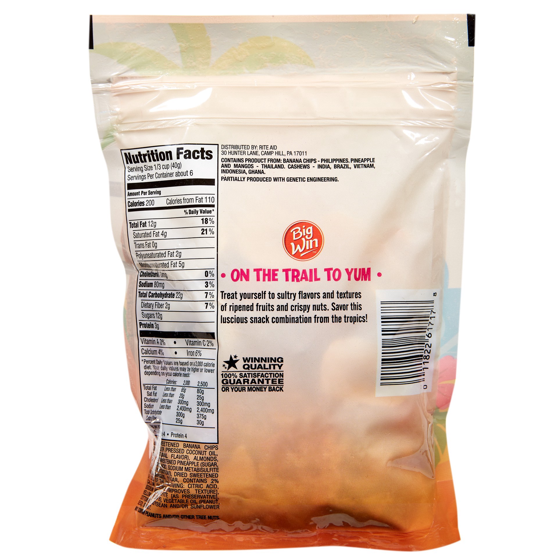 slide 2 of 2, Big Win Tropical Trail Mix, 8 oz