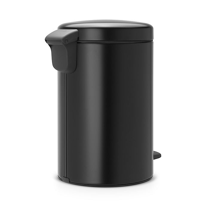 slide 3 of 4, Brabantia newIcon Step-On Trash Can - Black, 12 liter