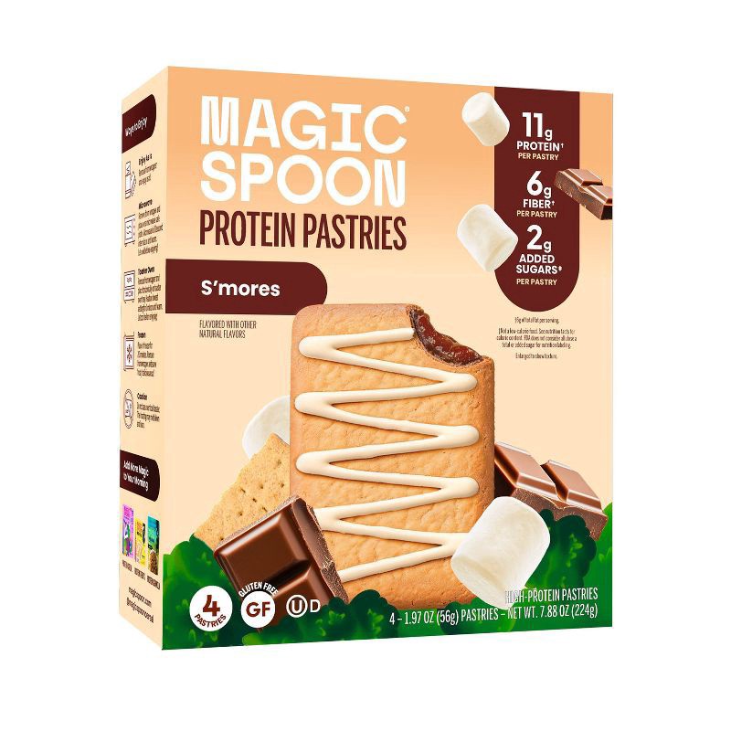 slide 1 of 6, MAGIC SPOON S'mores Protein Pastries - 7.8oz/4ct, 7.8 oz, 4 ct
