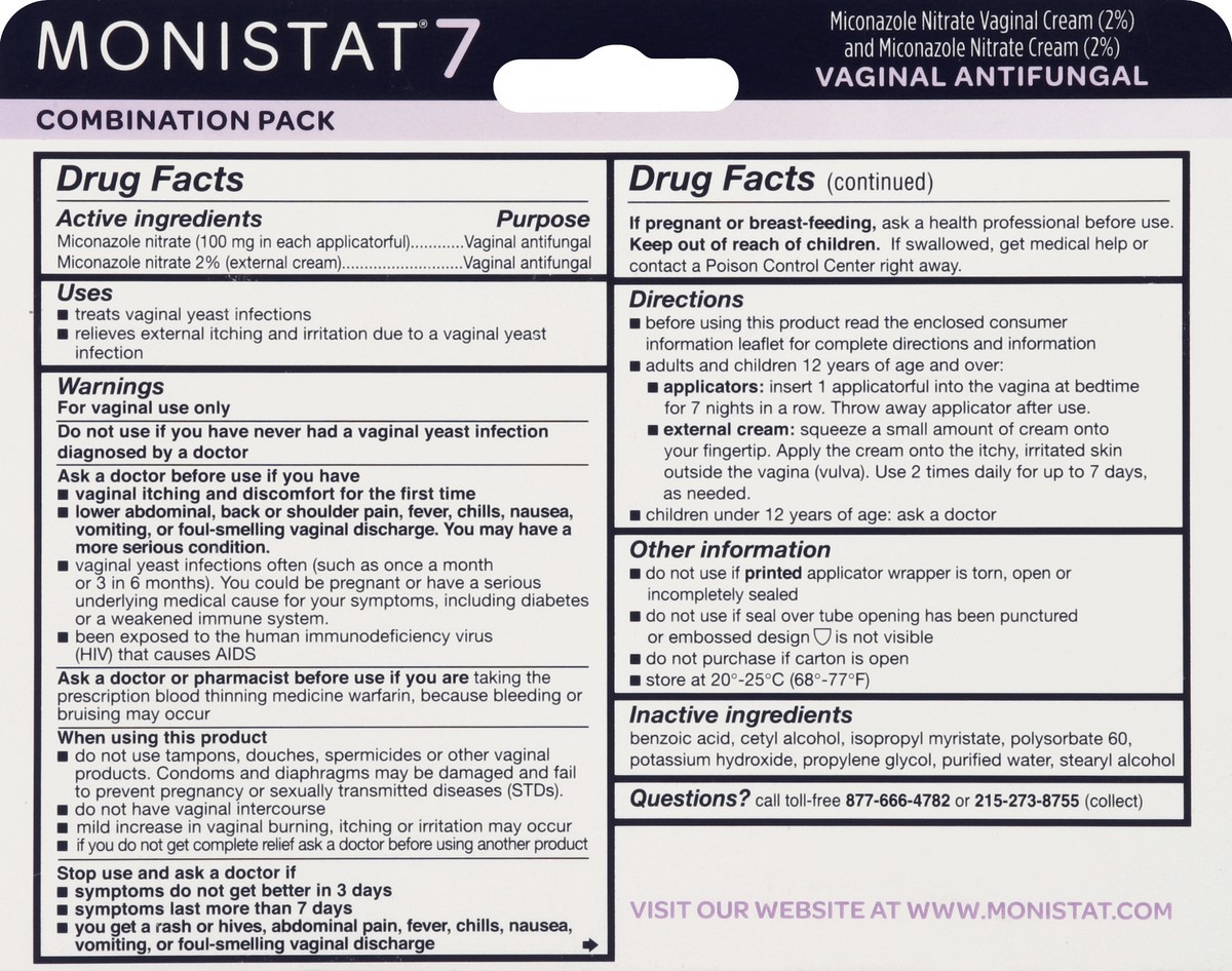 slide 6 of 6, Monistat Vaginal Antifungal 1 ea, 1 ct