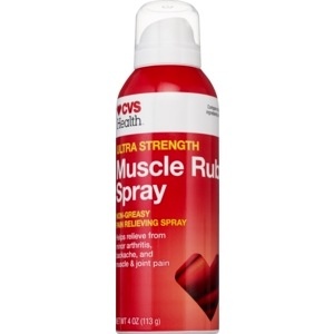 slide 1 of 1, CVS Health Ultra Strength Muscle Rub Spray, 4 oz