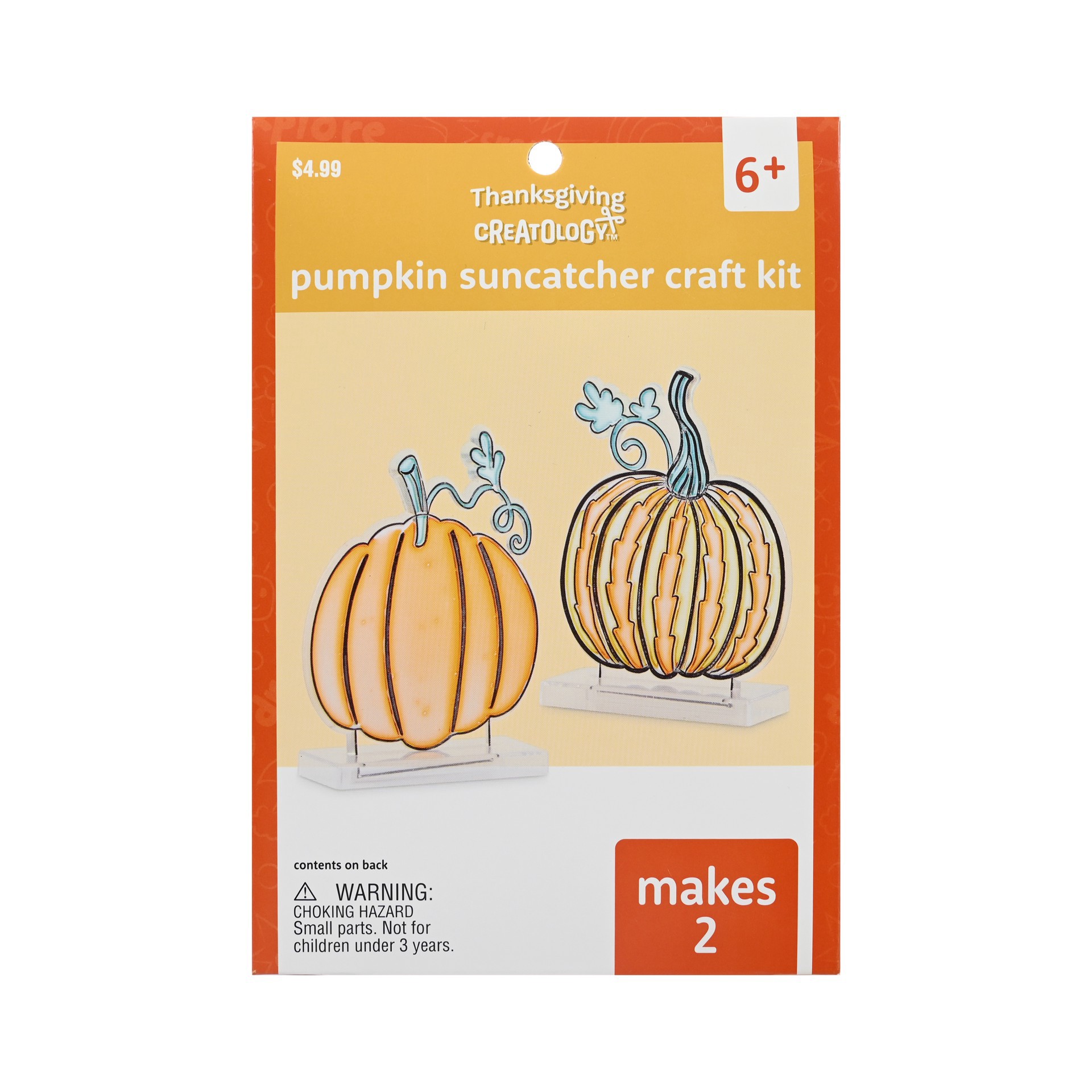 slide 3 of 4, Pumpkin Suncatcher Craft Kit By Creatology, 5.5 in x 8 in x 1.5 in