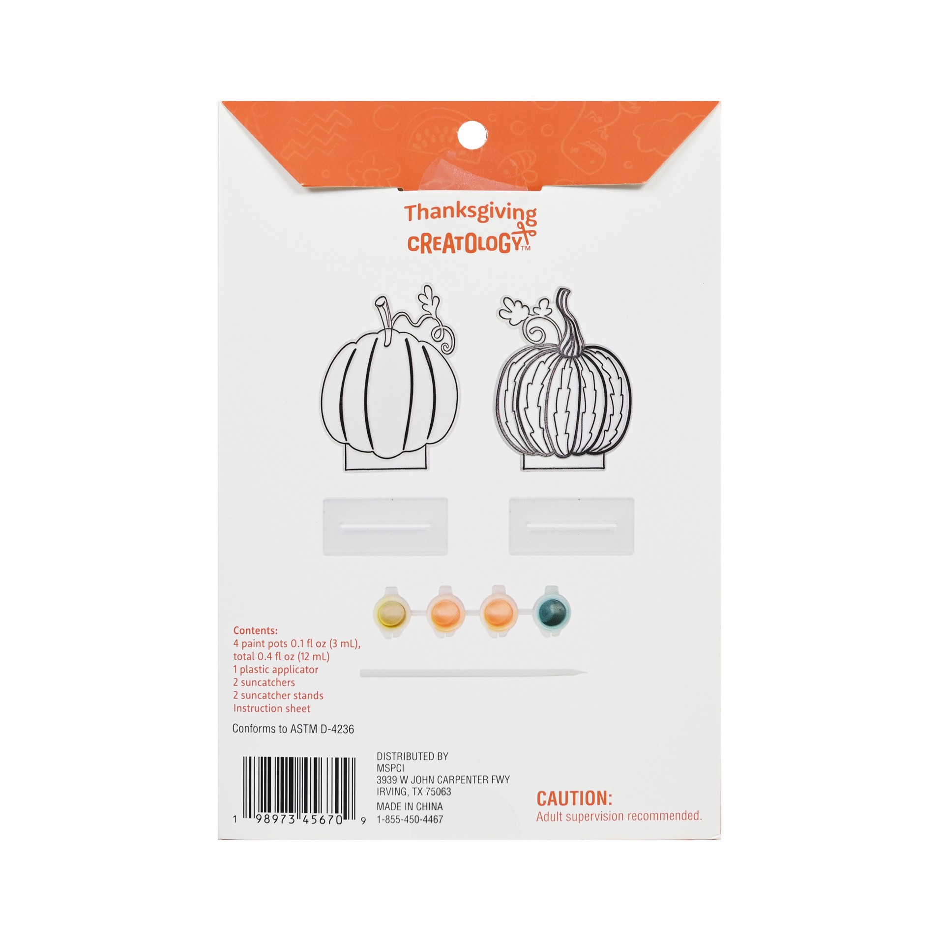 slide 2 of 4, Pumpkin Suncatcher Craft Kit By Creatology, 5.5 in x 8 in x 1.5 in