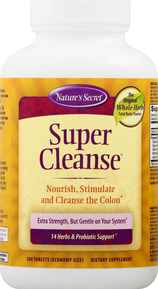 slide 4 of 9, Nature's Secret Super Cleanse, 200 ct