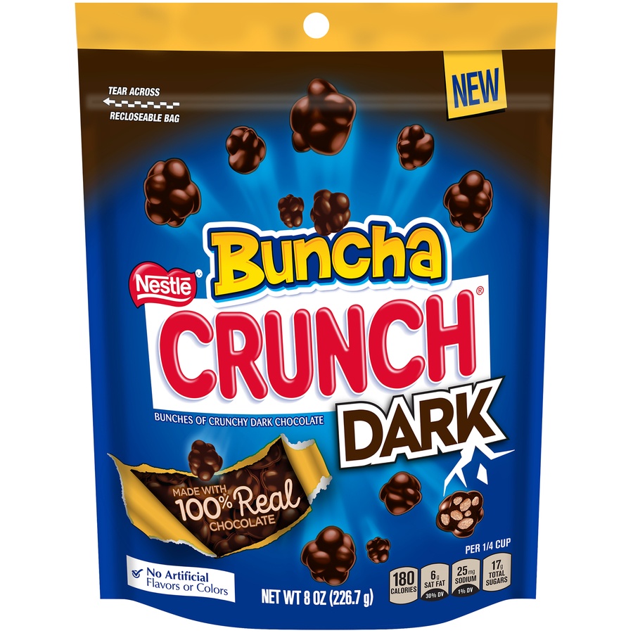 slide 1 of 6, Nestlé buncha crunch darkstandup bag, 8 oz