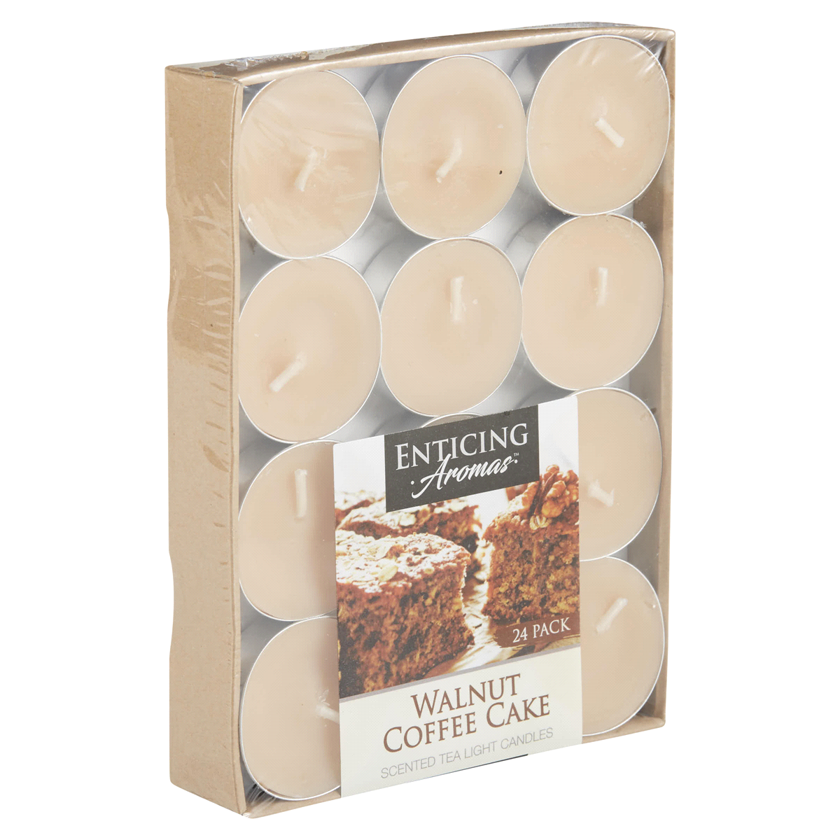 slide 7 of 29, Enticing Aromas Walnut Coffee Cake Tealights, 24 ct