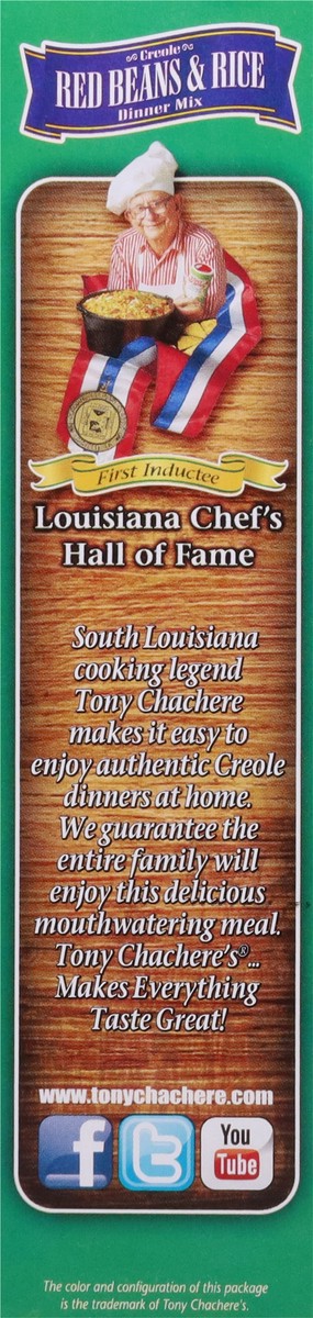 slide 4 of 14, Tony Chachere's Creole Red Beans & Rice Dinner Mix 7 oz, 7 oz