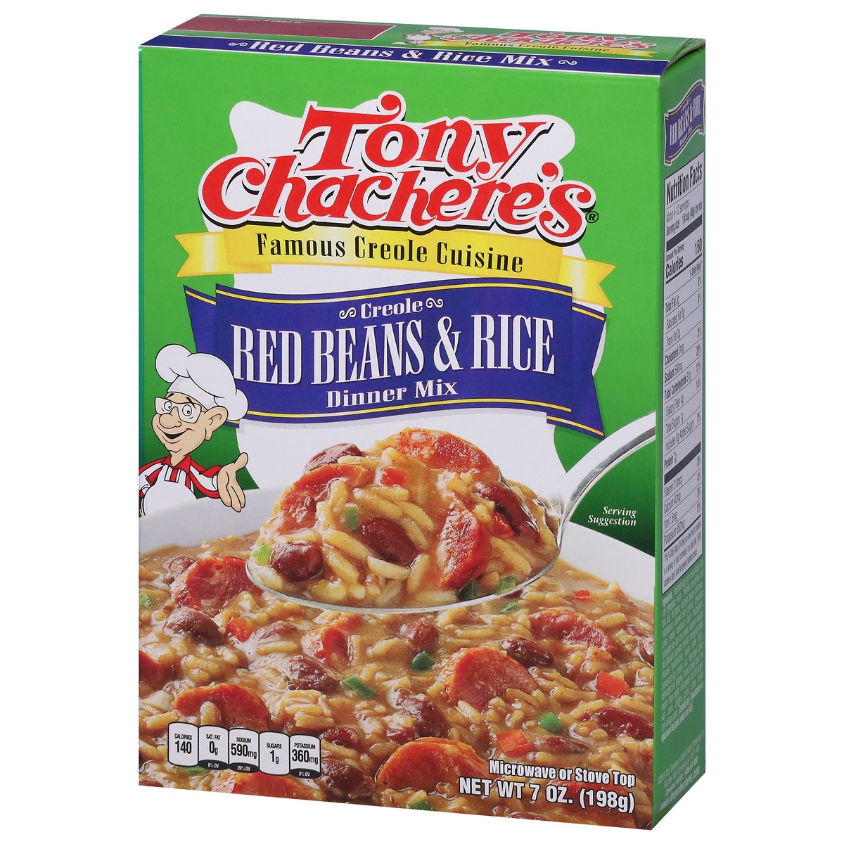 slide 7 of 14, Tony Chachere's Creole Red Beans & Rice Dinner Mix 7 oz, 7 oz