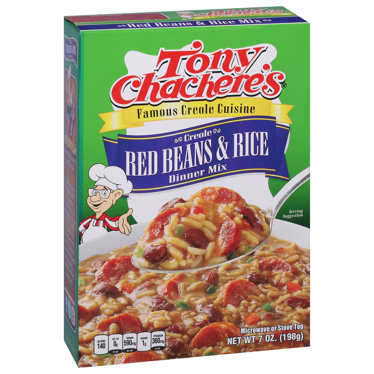 slide 9 of 14, Tony Chachere's Creole Red Beans & Rice Dinner Mix 7 oz, 7 oz