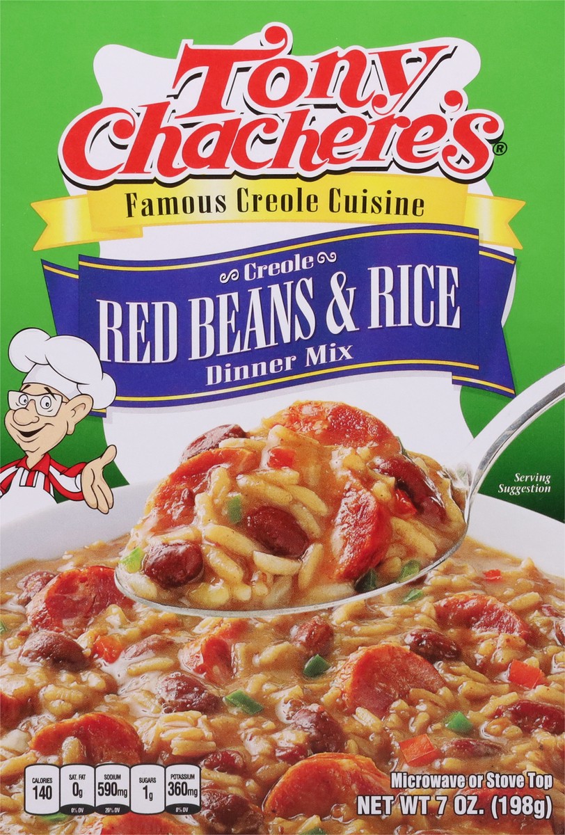 slide 3 of 14, Tony Chachere's Creole Red Beans & Rice Dinner Mix 7 oz, 7 oz