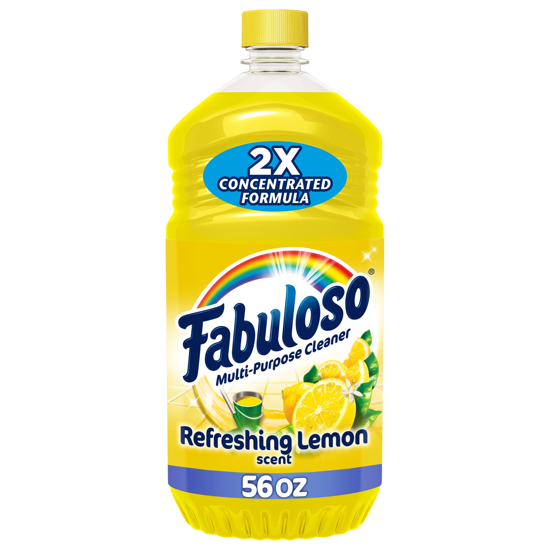 slide 1 of 8, Fabuloso Multi-Purpose Cleaner 2x Concentrated, Refreshing Lemon- 56 fl oz, 56 fl oz