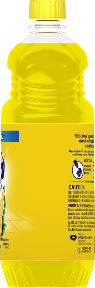 slide 7 of 8, Fabuloso Multi-Purpose Cleaner, 2X Concentrated Formula, Lemon Scent, 56 Oz., 56 fl oz