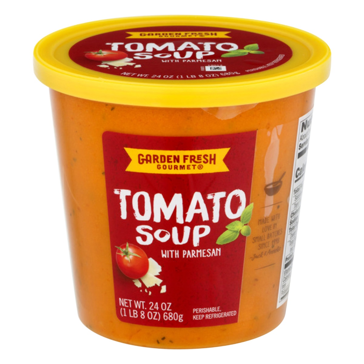 slide 1 of 1, Garden Fresh Tomato Parmesan Soup, 24 oz