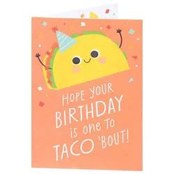 American Greetings Taco Party Birthday Card for Kids - Each