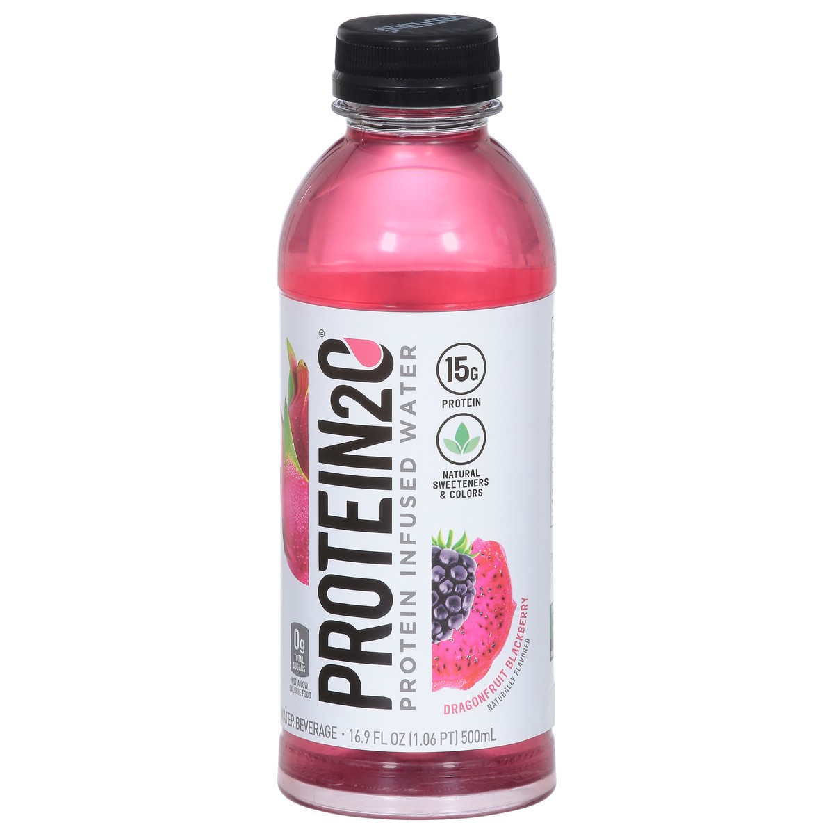 slide 8 of 9, Protein2o Dragonfruit Blackberry Water Beverage 16.9 fl oz, 16.9 fl oz