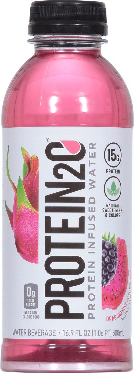 slide 3 of 9, Protein2o Dragonfruit Blackberry Water Beverage 16.9 fl oz, 16.9 fl oz