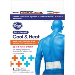 Kroger Extra Strength Cool & Heat Medicated Patch For Back