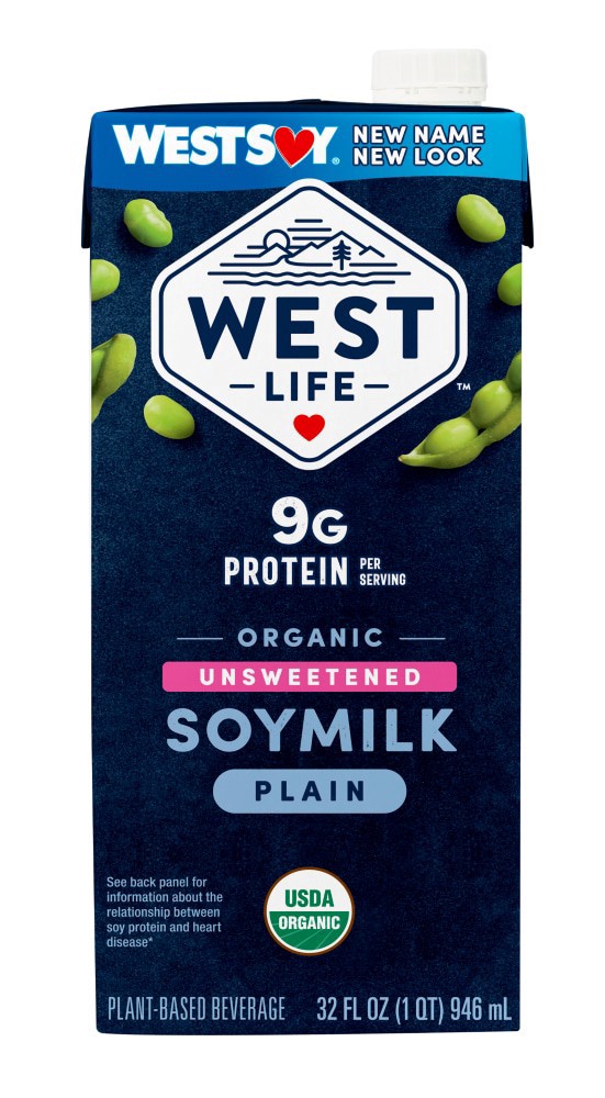 slide 1 of 4, Westsoy Organic Unsweetened Plain Soymilk, 32 fl oz
