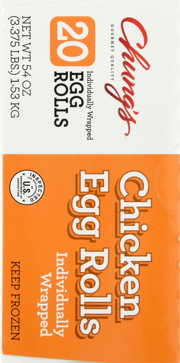 slide 7 of 13, Chung's Chung''s 20 Count Chicken Egg Roll Carton With Sauce, 20 ct