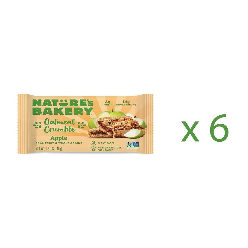 slide 2 of 5, Nature's Bakery Apple Crumble Bar - 6ct, 6 ct