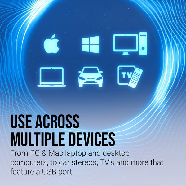 slide 6 of 8, PNY Usb 3.0 Flash Drives, 64Gb, Assorted Colors, Pack Of 3 Drives, 3 ct