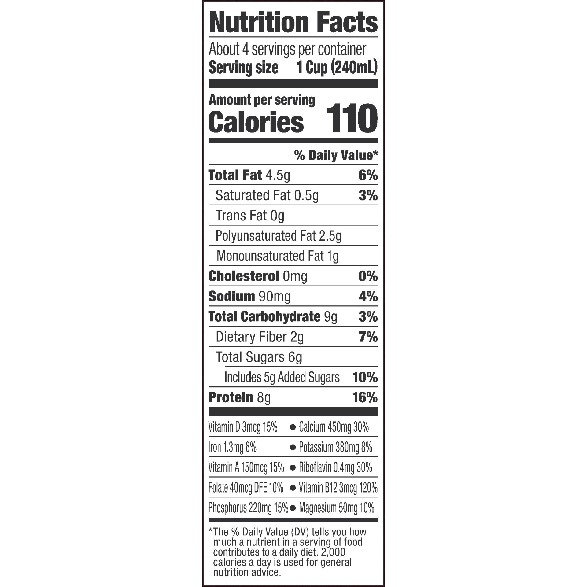 slide 4 of 8, Silk Soy Milk, Original, Dairy-Free, Vegan, Non-GMO Project Verified, 1 Quart, 32 fl oz