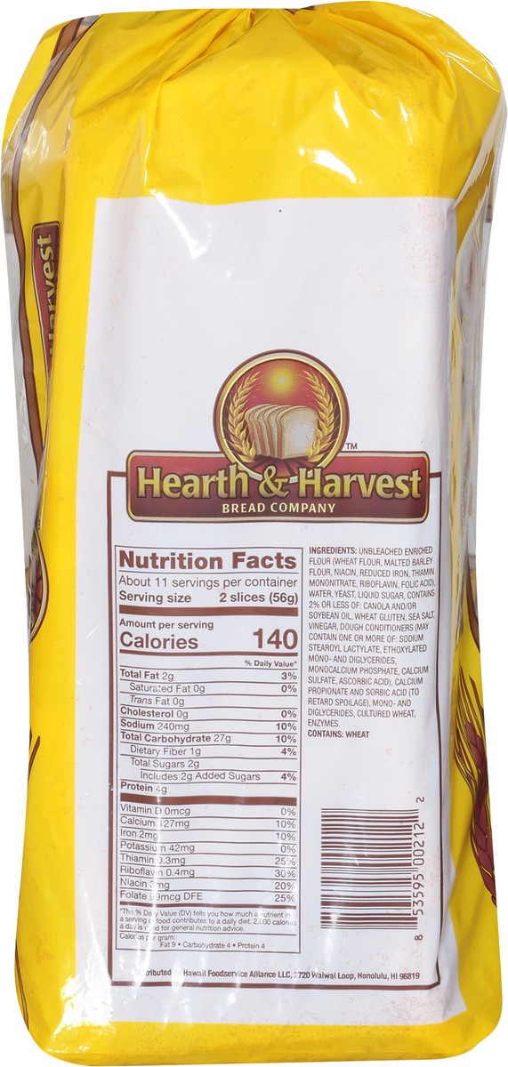 slide 3 of 9, Hearth & Harvest Bread Company Classic White Bread 22 oz, 22 oz