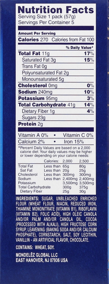 slide 3 of 7, Oreo Cookies 5 ea, 5 ct