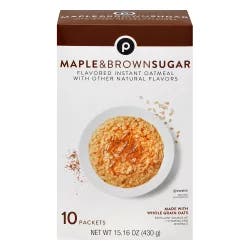 Publix Maple & Brown Sugar Instant Oatmeal