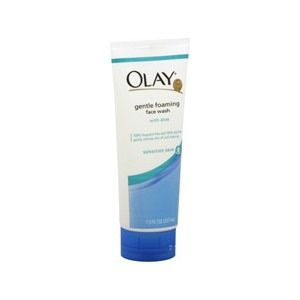 slide 1 of 1, Olay Gentle Foaming Face Wash Sensitive Skin, 7 oz