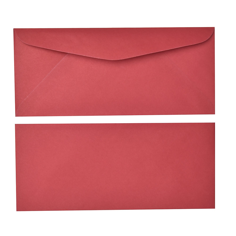 slide 1 of 1, Gartner Studios Holiday Envelopes With Moisture Seal, #10, Red, Pack Of 40 Envelopes, 40 ct