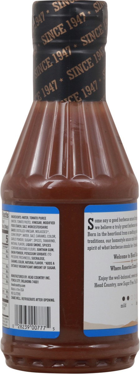 slide 8 of 9, Head Country Sugar Free Mild Bar-B-Q Sauce 17.5 oz, 17.5 oz