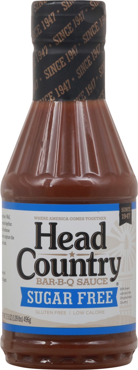 slide 7 of 9, Head Country Sugar Free Mild Bar-B-Q Sauce 17.5 oz, 17.5 oz