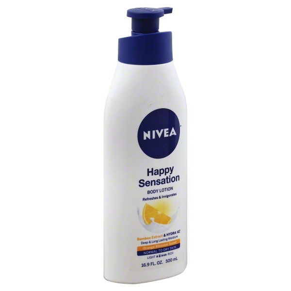 slide 1 of 1, Nivea Happy Sensation Body Lotion, 16.9 fl oz