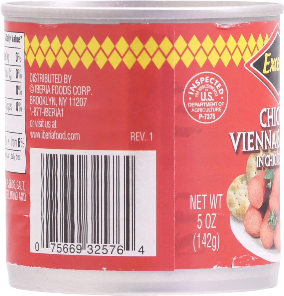slide 5 of 6, Excelsior Chicken Vienna Sausages, 4.6 oz