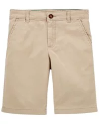 Carter's Kid Flat-Front Shorts Khaki 12