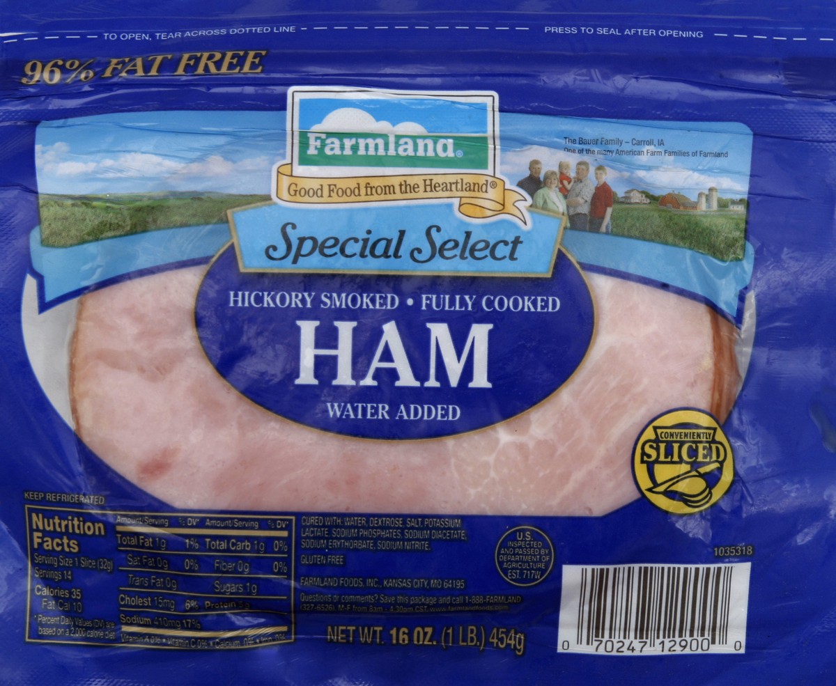 slide 2 of 5, Farmland Ham 16 oz, 16 oz