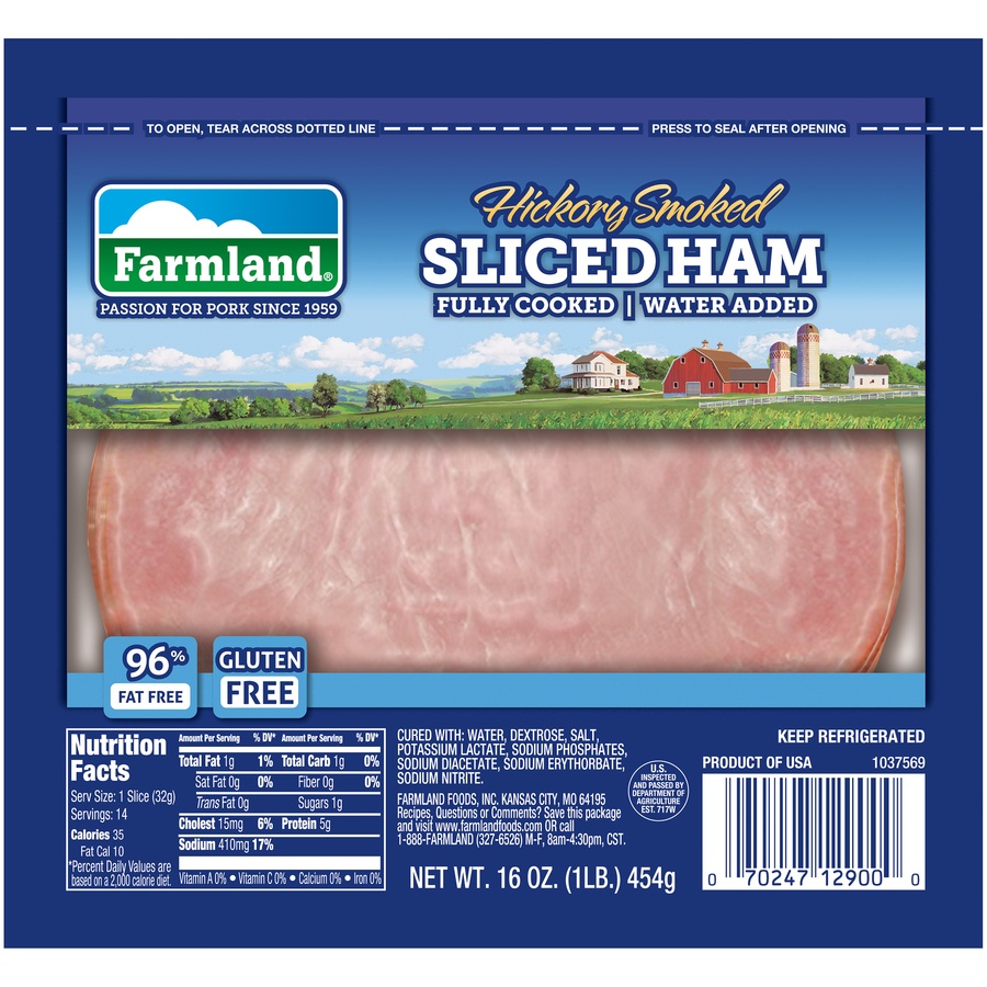 slide 1 of 5, Farmland Ham 16 oz, 16 oz