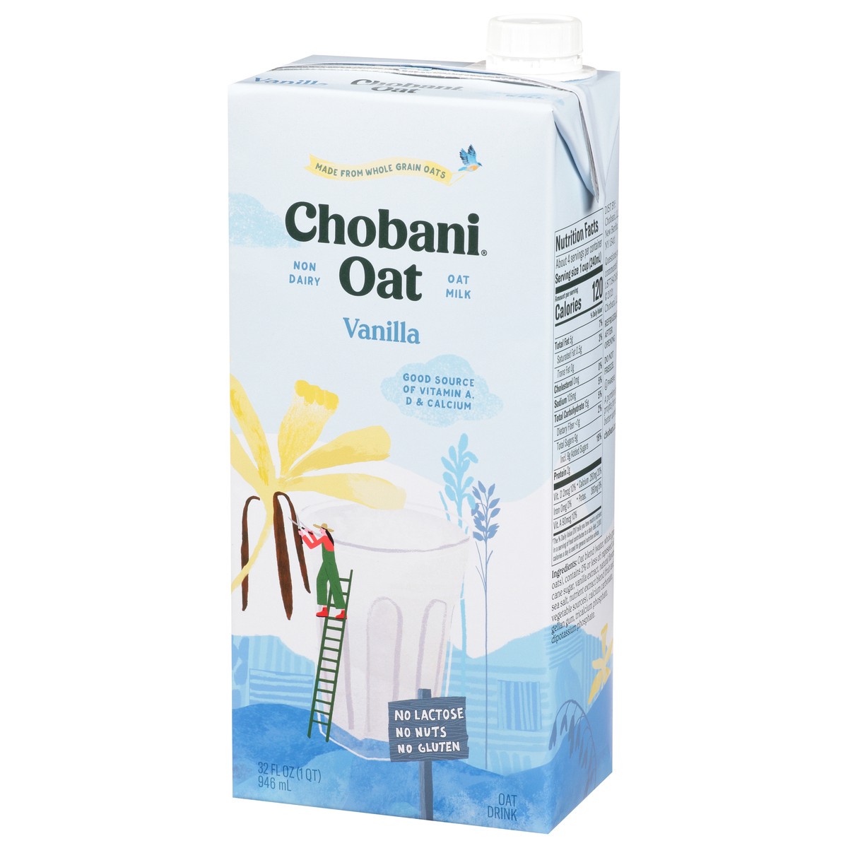 slide 10 of 13, Chobani Vanilla Oat Milk, 32 fl oz