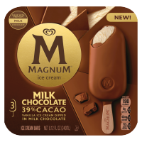 slide 3 of 25, Magnum Milk Chocolate Ice Cream Bars, 3 ct
