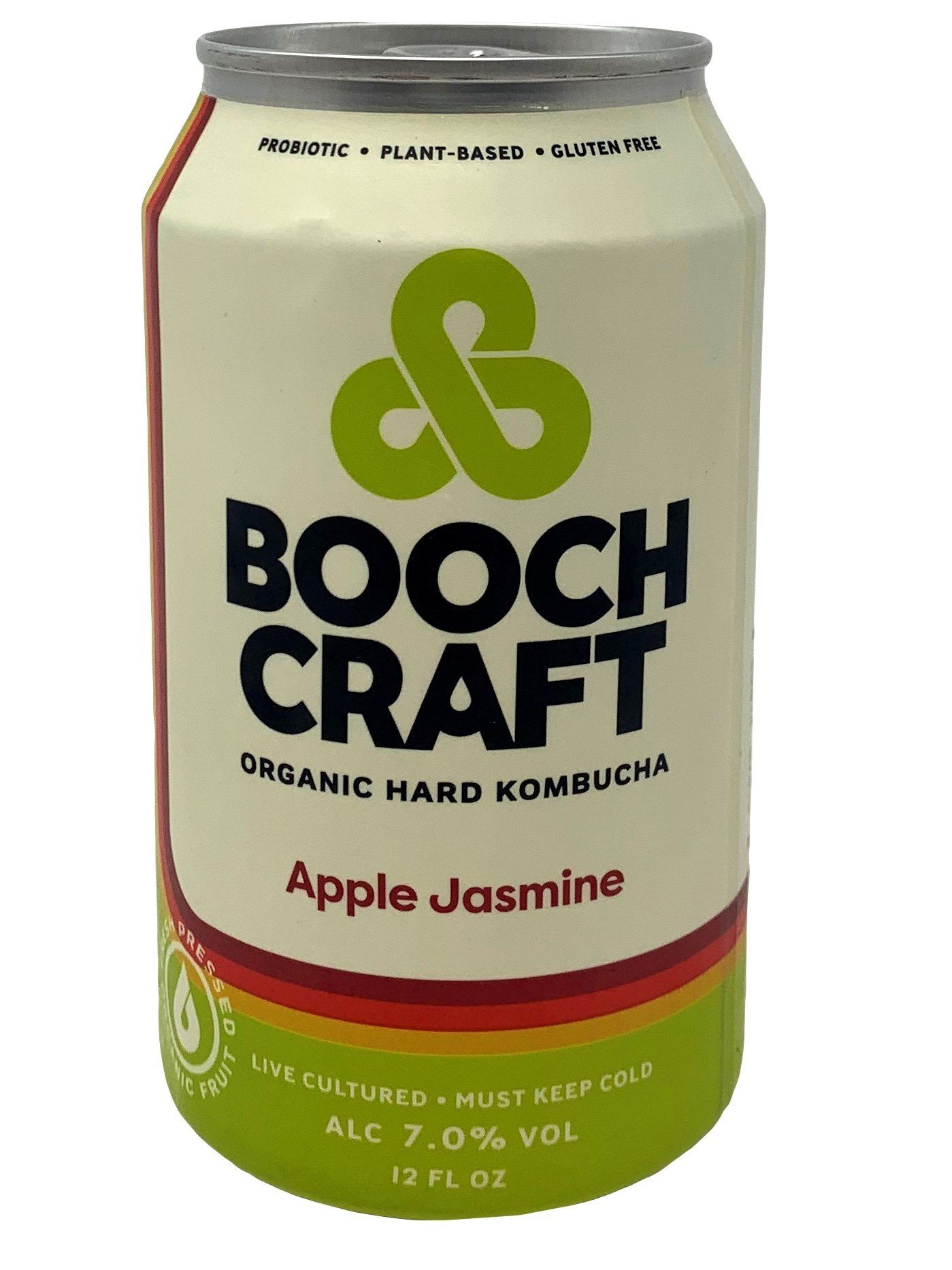 slide 1 of 1, Boochcraft Apple Jasmine Hard Kombucha, 12 oz
