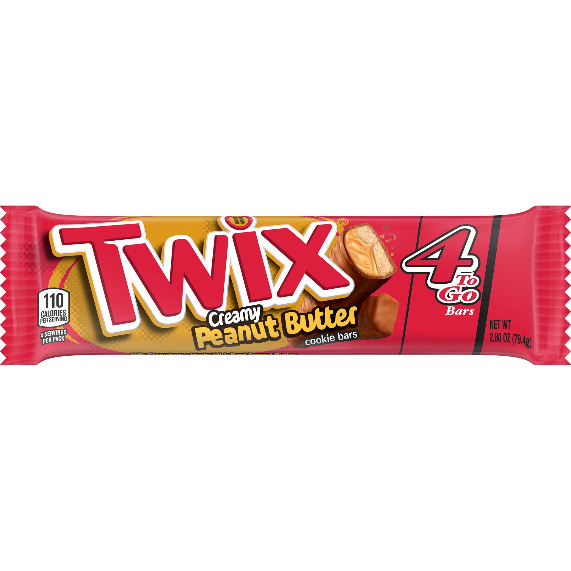 slide 1 of 4, TWIX Peanut Butter Chocolate Cookie Bar, 2.8 oz., 2.8 oz