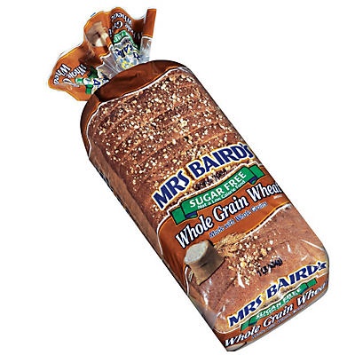 slide 1 of 1, Mrs. Baird's Sugar-Free Whole Grain Wheat Bread, 16 oz