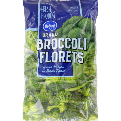 slide 1 of 1, Kroger Broccoli Florets, 32 oz