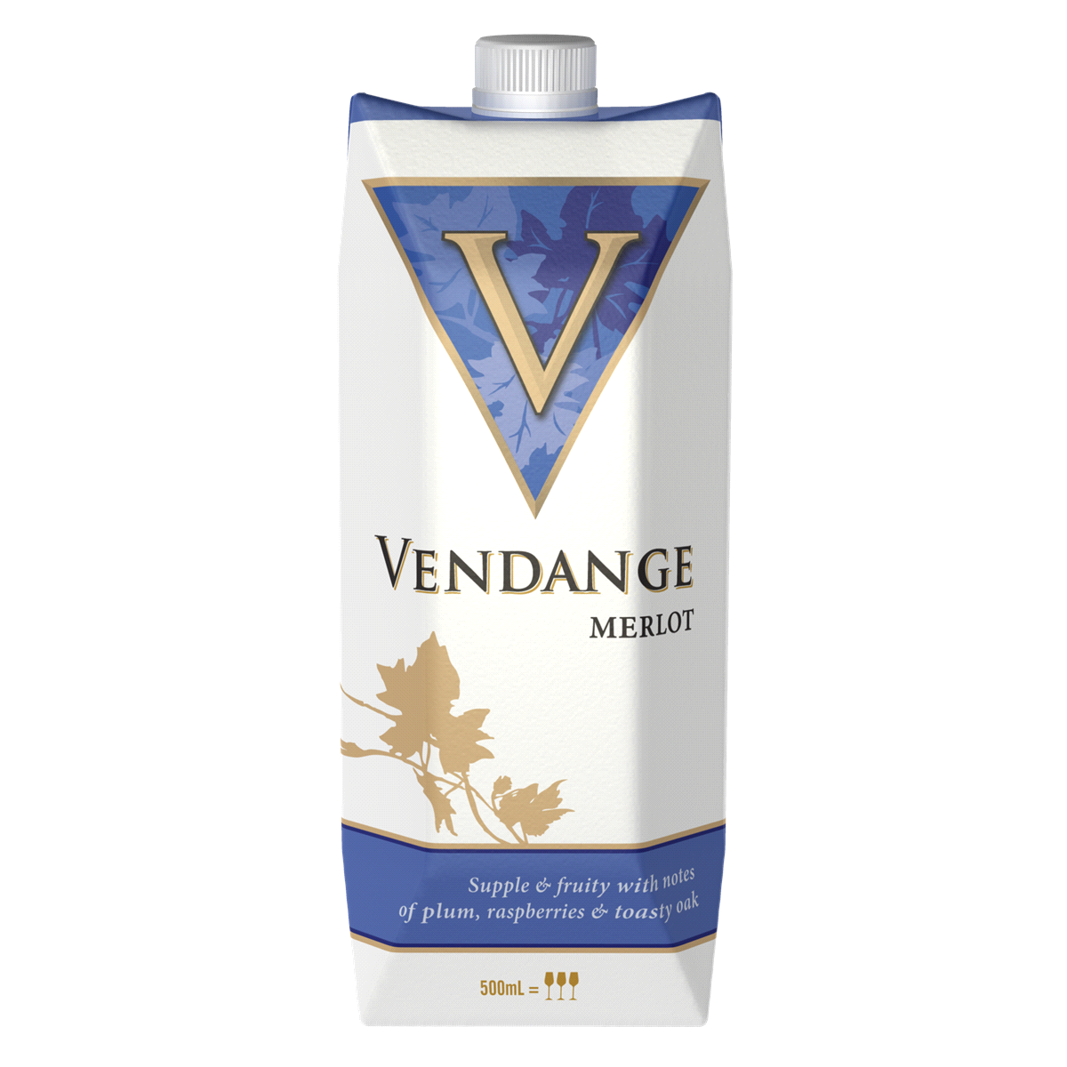 slide 1 of 5, Vendange Merlot Wine, 500 ml