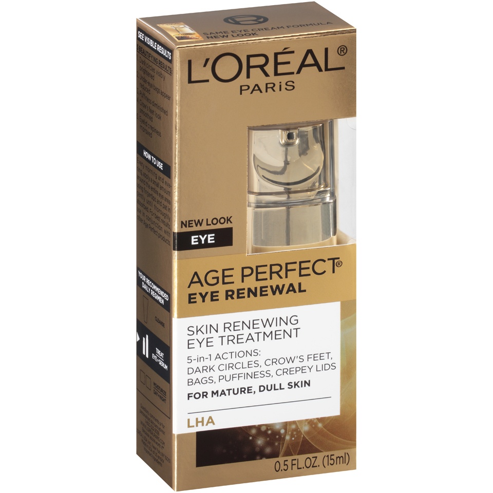 slide 3 of 8, L'Oréal Age Perfect Eye Renewal Cream, 0.5 fl oz