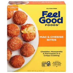 Feel Good Foods Gluten-Free Mac & Cheese Bites 8 oz