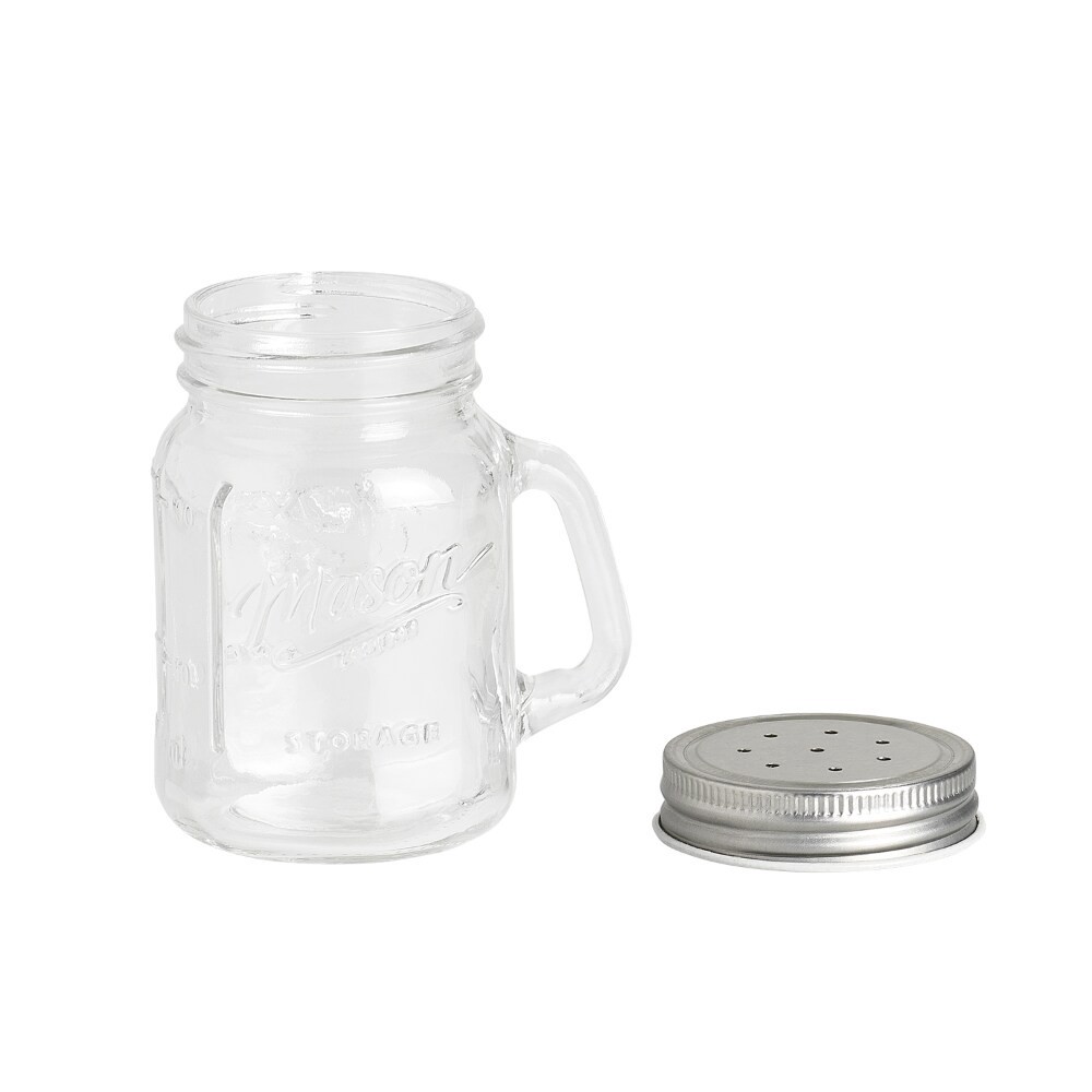 slide 1 of 1, Mason Craft & More Clear Glass Salt and Pepper Jar Shakers, 4.5 oz